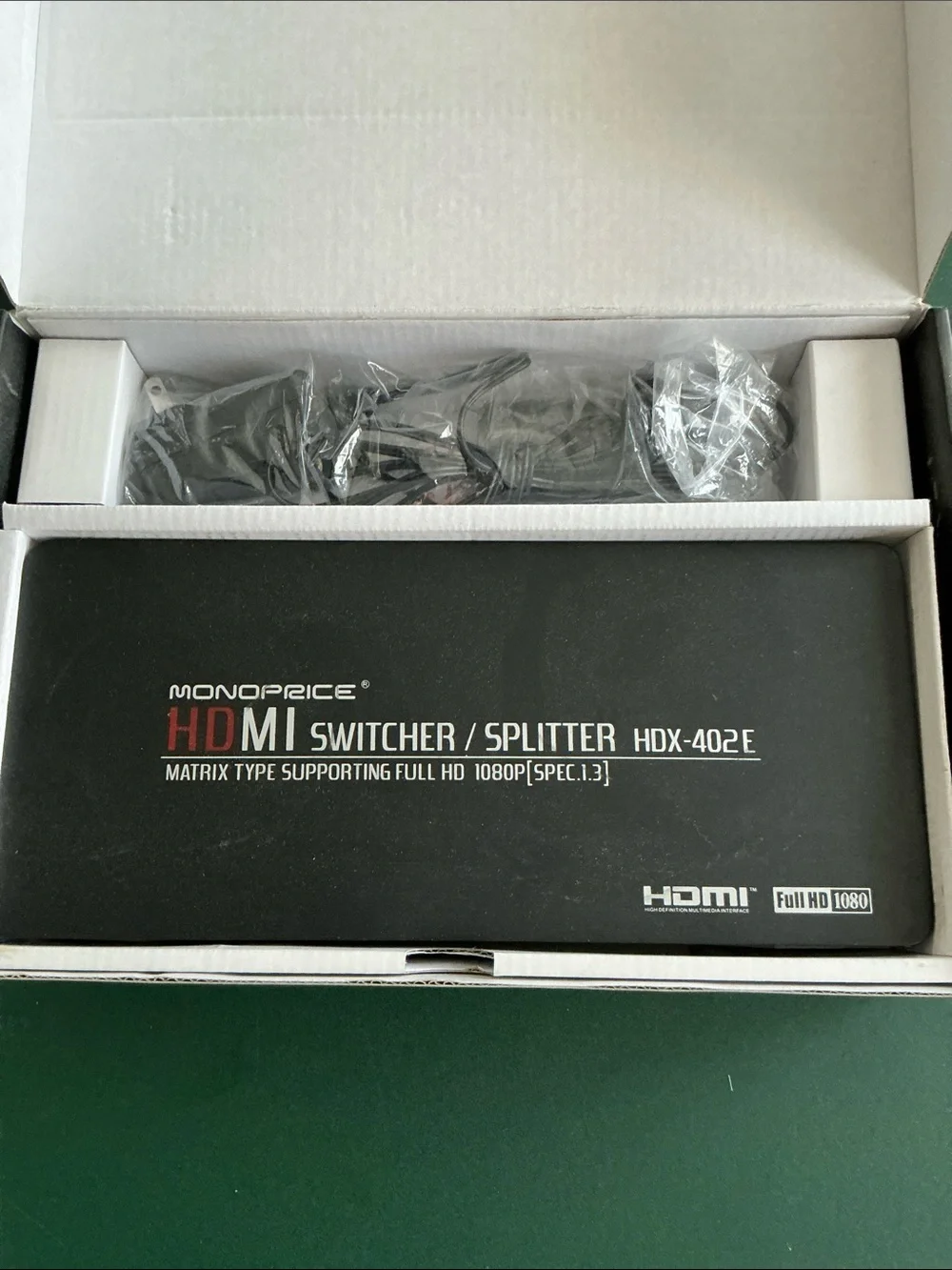 Monoprice HDMI switcher splitter HDX-402E